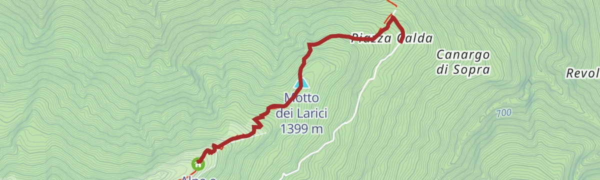 Route map: Alpe Legnone, what a great panorama!